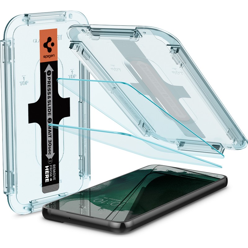 Szkło hartowane Spigen Glas.tr EZ Fit z ramką aplikacyjną